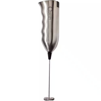 Deluxe Stainless Steel Handheld Milk Frother with Stand and Frothing Pitcher