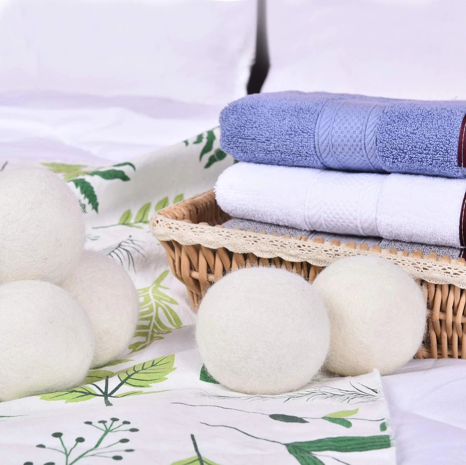 Wool Dryer Balls, 100% New Zealand Wool, 4 Pack XL Organic Dryer Balls Reusable, Reduces Wrinkles